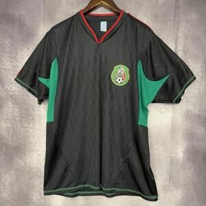Remini Sport Mexico Black‎ Futbol Soccer Away Jersey Men Size XL 2010
